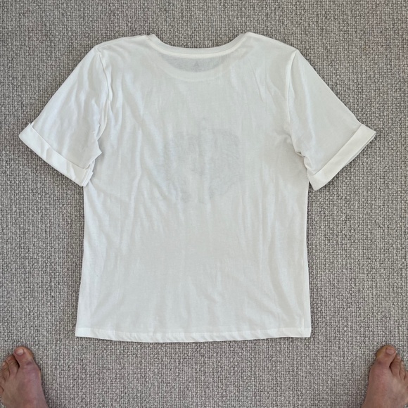 ABLE Gloria Graphic Tee - white/black tiger graphic, size S - Picture 9 of 9